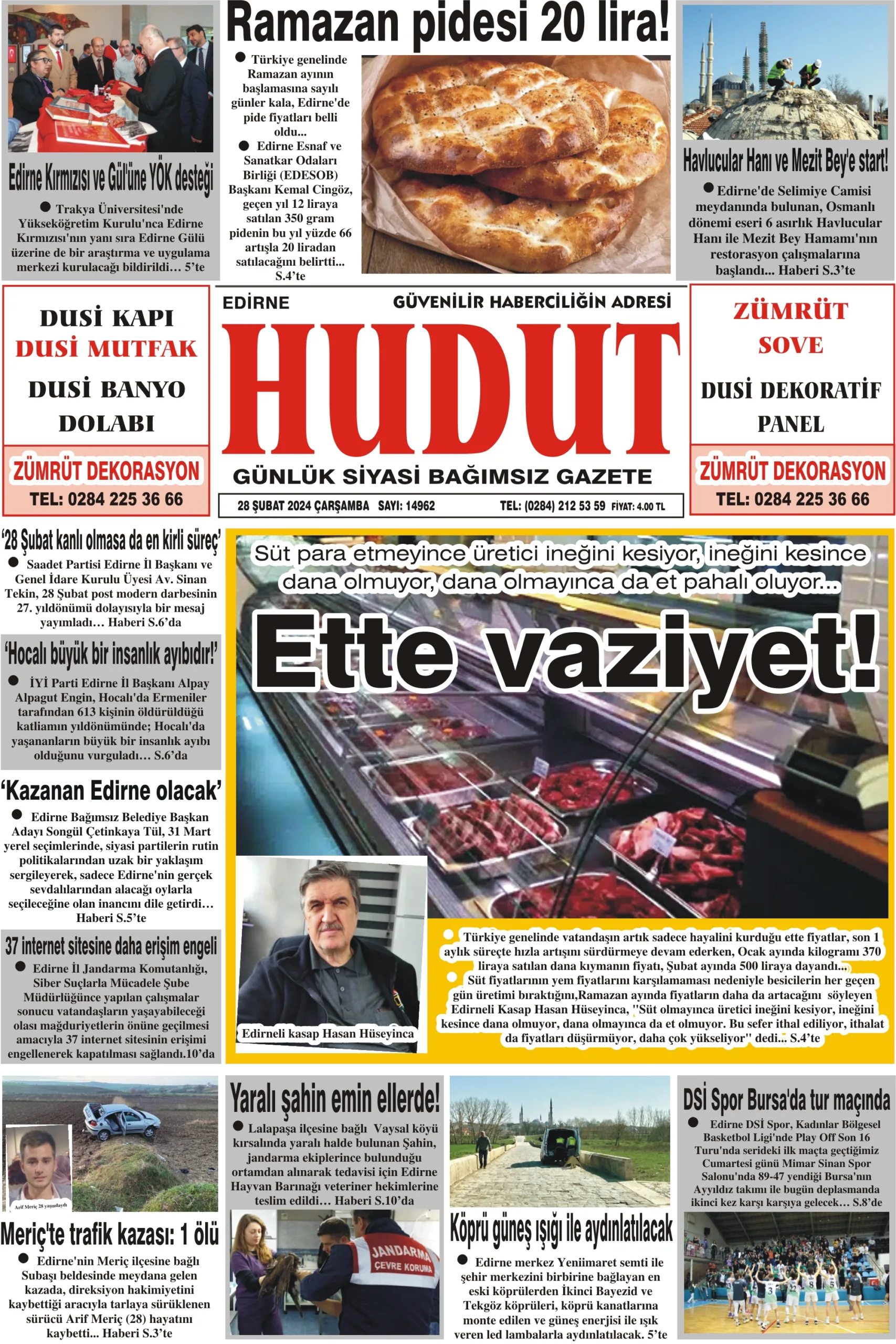 Ubat Ar Amba Hudut Gazetesi Hudut Gazetesi