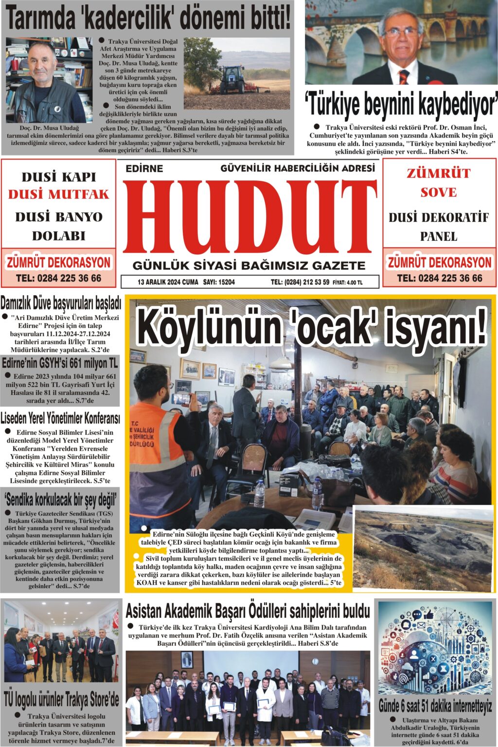 Aral K Cuma Hudut Gazetesi Hudut Gazetesi