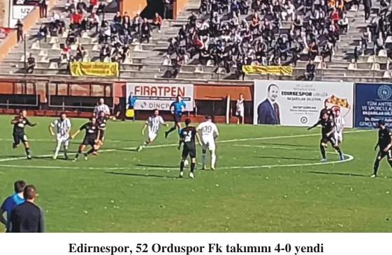 Edirnespor son 4 maçta 9 puan