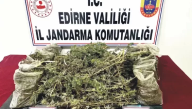 Evde 8 kg kubar esrar