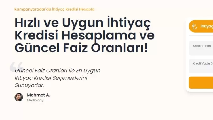 Güncel faiz oranlarıyla kredi hesaplama