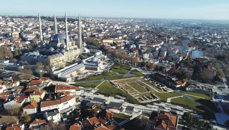 Selimiye meydanına son rötuş!
