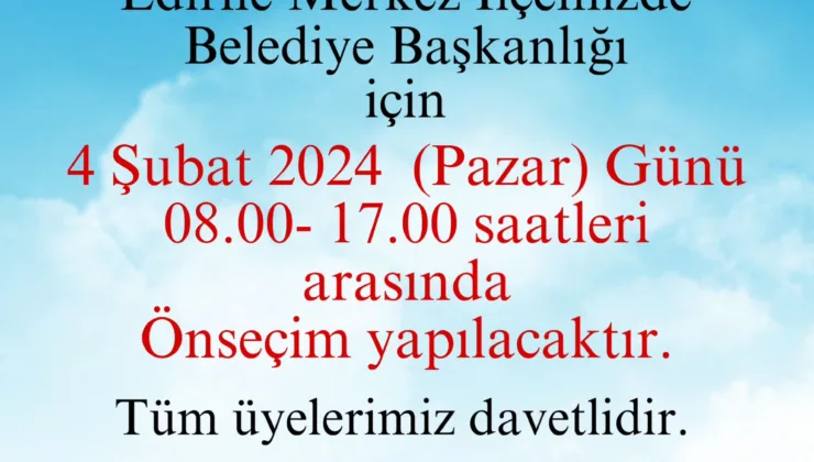 CHP’de 4 Şubat’ta ön seçim var