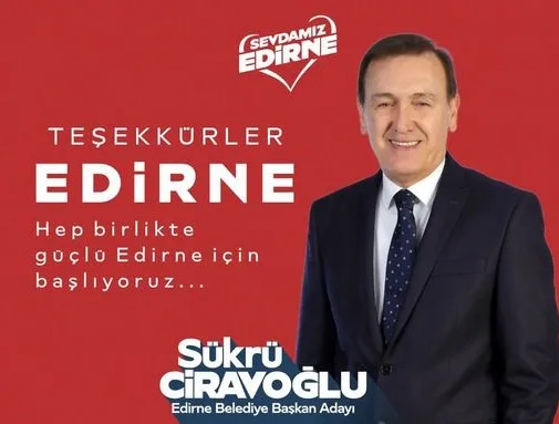 Ciravoğlu’ndan teşekkür!