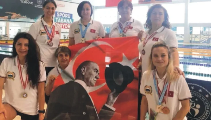 Yüzmede Edirne’ye 19 madalya