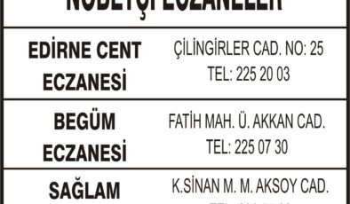 Nöbetçi Eczaneler