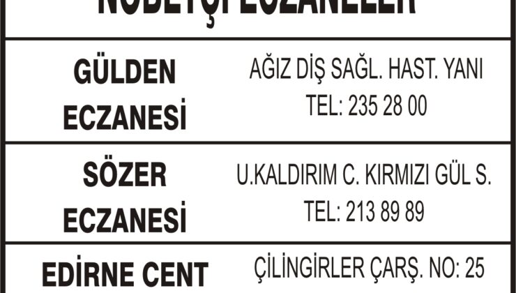 Nöbetçi Ecznaler