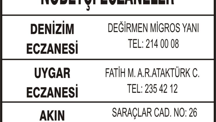 Nöbetçi Eczaneler