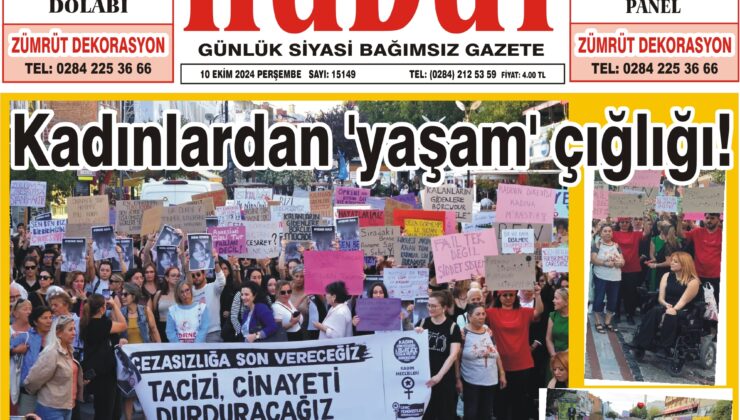 10 Ekim 2024 Perşembe Hudut Gazetesi