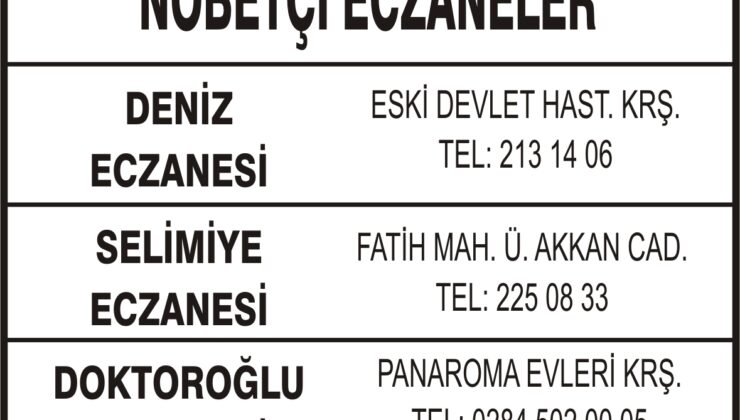 Nöbetçi Eczaneler