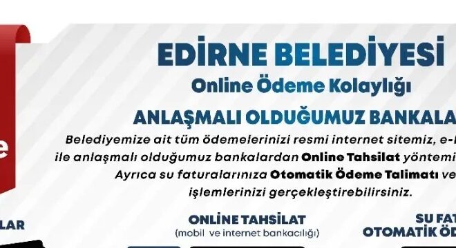 Belediye’den ödeme kolaylığı