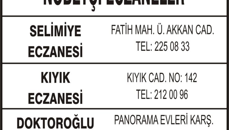 Nöbetçi Eczaneler