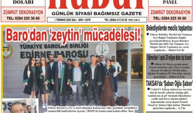 1 Temmuz 2025 Salı Hudut Gazetesi
