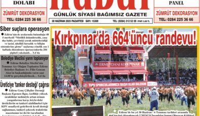 30 Haziran 2025 Pazartesi Hudut Gazetesi