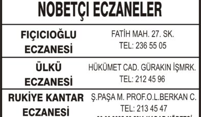 Nöbetçi Eczaneler