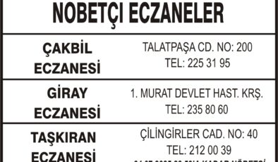 Nöbetçi Eczaneler