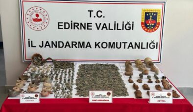Keşan’da 4 bin parça tarihi eser yakalandı