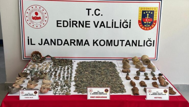 Keşan’da 4 bin parça tarihi eser yakalandı