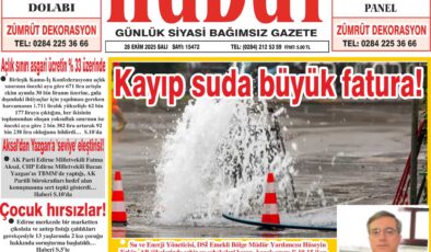 28 Ekim 2025 Salı Hudut Gazetesi