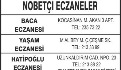 Nöbetçi Eczaneler