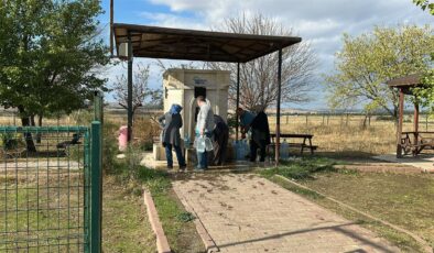 Keşan Su Parkı’ndaki çeşmeler akmaya başladı