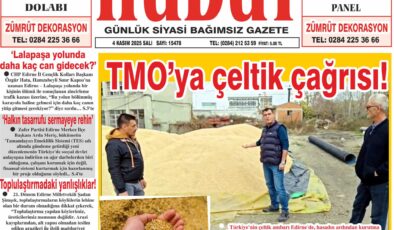 4 Kasım 2025 Salı Hudut Gazetesi
