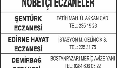 Nöbetçi Eczaneler