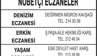 Nöbetçi Eczaneler