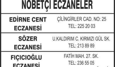 Nöbetçi Eczaneler