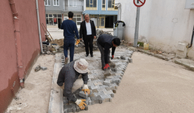 Süloğlu’nda parke taş çalışmaları