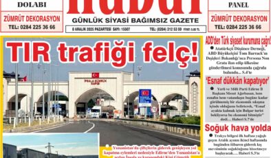 8 Aralık 2025 Pazartesi Hudut Gazetesi