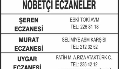 Nöbetçi Eczaneler