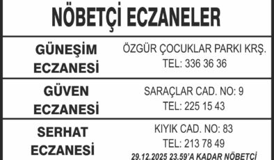 Nöbetçi Eczaneler