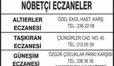 Nöbetçi Eczaneler