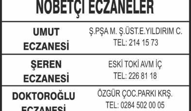 Nöbetçi Eczaneler