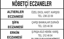 Nöbetçi Eczaneler