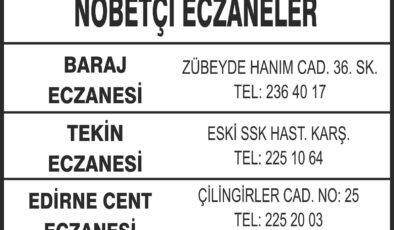 Nöbetçi Eczaneler