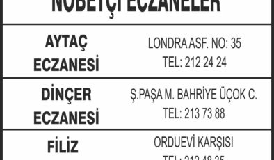 Nöbetçi Eczaneler