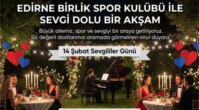 Edirne Birlik SK’dan Dayanışma Gecesi