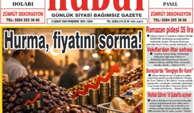 12 Şubat 2026 Perşembe Hudut Gazetesi