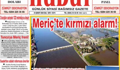 24 Şubat 2026 Salı Hudut Gazetesi