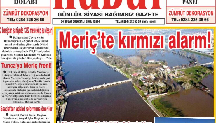 24 Şubat 2026 Salı Hudut Gazetesi