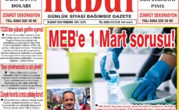 26 Şubat 2026 Perşembe Hudut Gazetesi