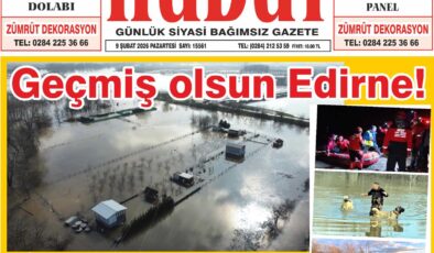 9 Şubat 2026 Pazartesi Hudut Gazetesi