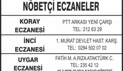 Nöbetçi Eczaneler