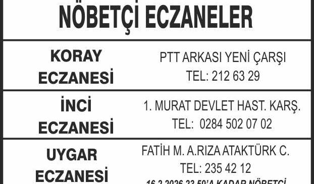 Nöbetçi Eczaneler