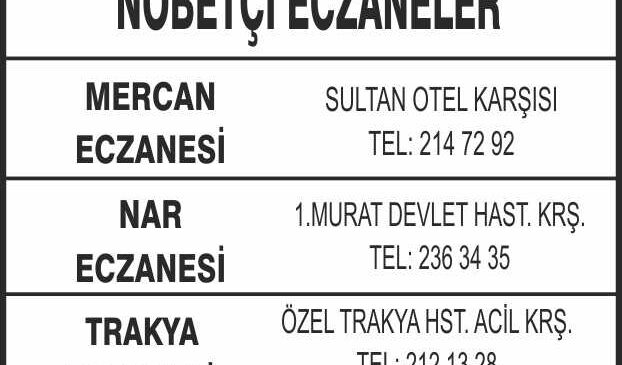 Nöbetçi Eczaneler
