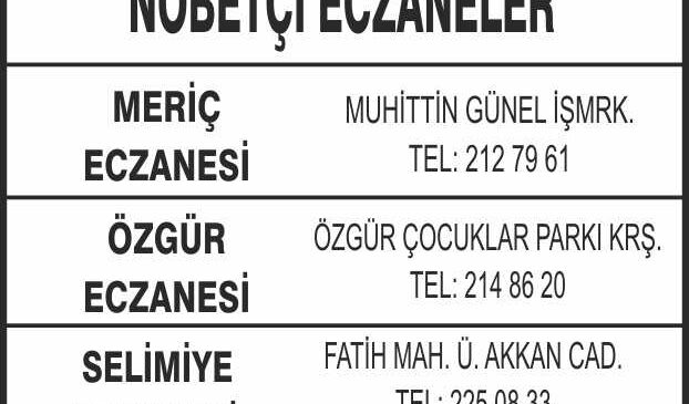 Nöbetçi Eczaneler