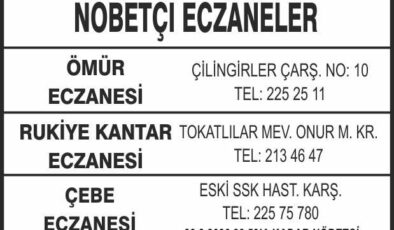 Nöbetçi Eczaneler