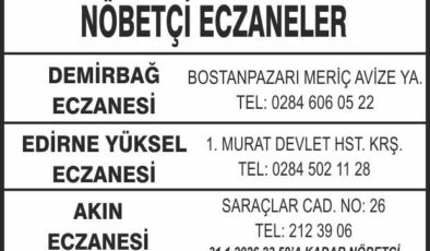 Nöbetçi Eczaneler
